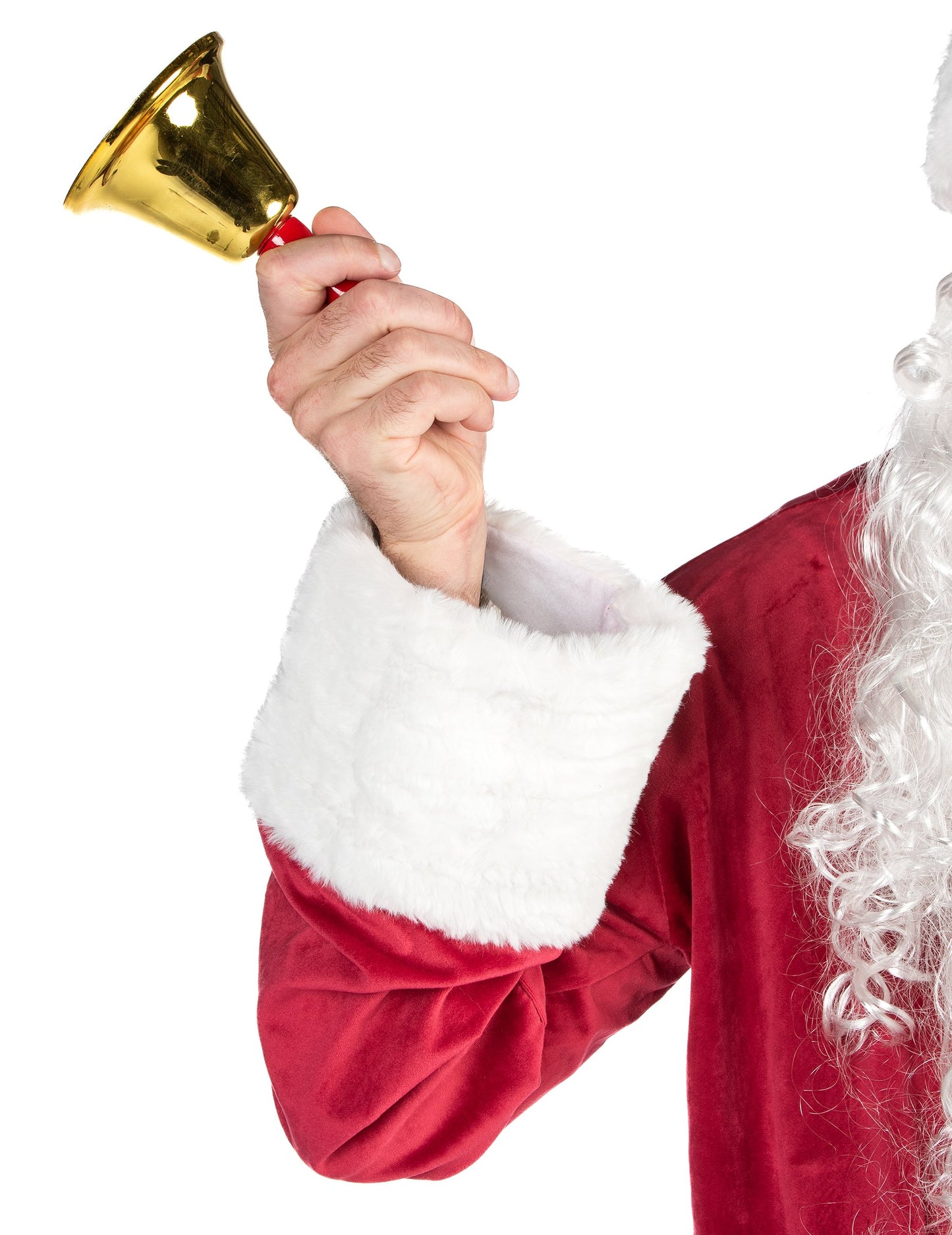 Kostým Santa Clause s efektem sametu pro dospělé