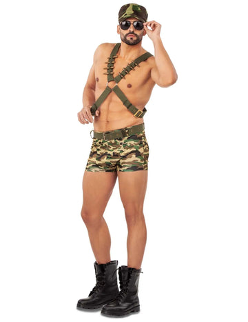 Sexy Soldat Kostüm für Herren Deluxe