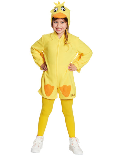 Dětský kostým Die Ente žlutý s čelenkou