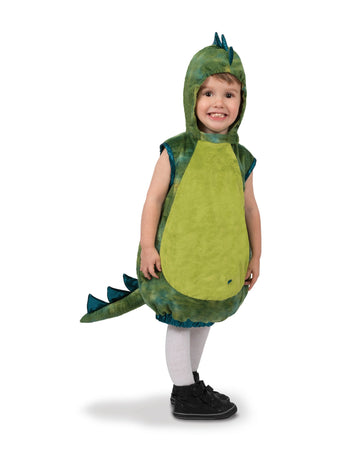 Zelený kostým dinosaura pro miminka