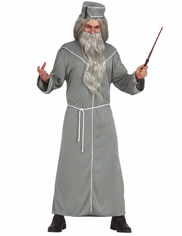 Magischer Schuldirektor Magier-Kostüm grau