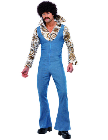 Pánský nerdovský disko kostým ze 70. let