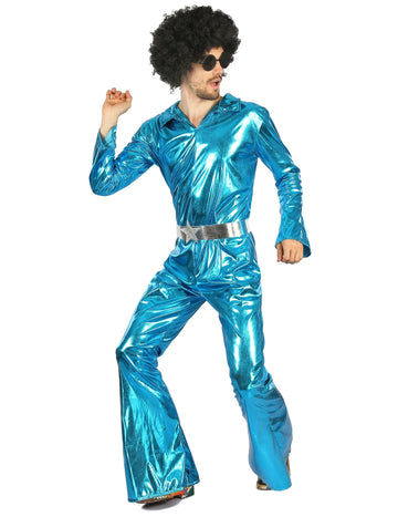 Pánský modrý diskotékový kostým