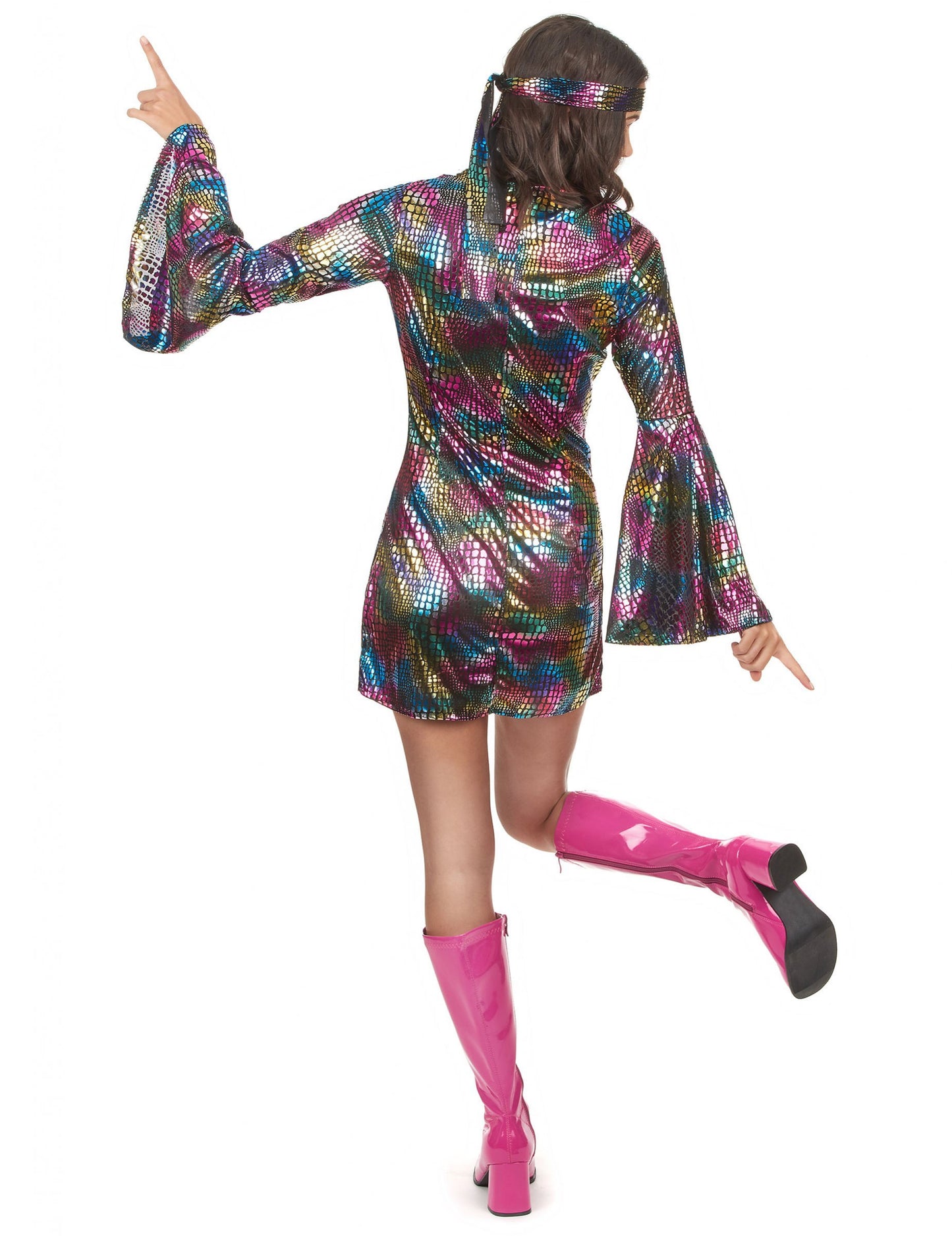 Zadní pohled na disco kostým pro ženy