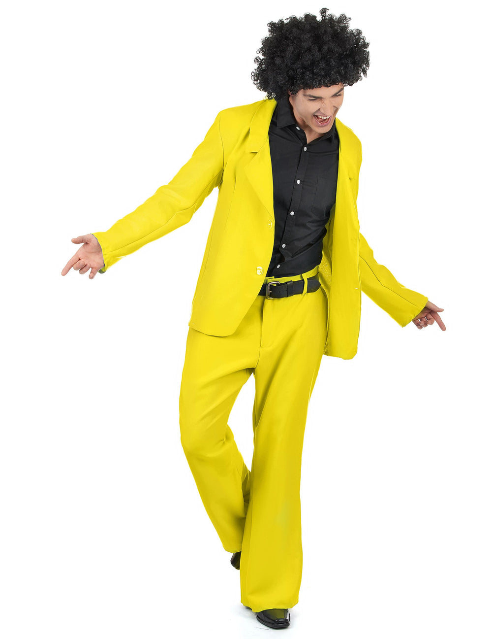 Déguisement disco pour adulte jaune