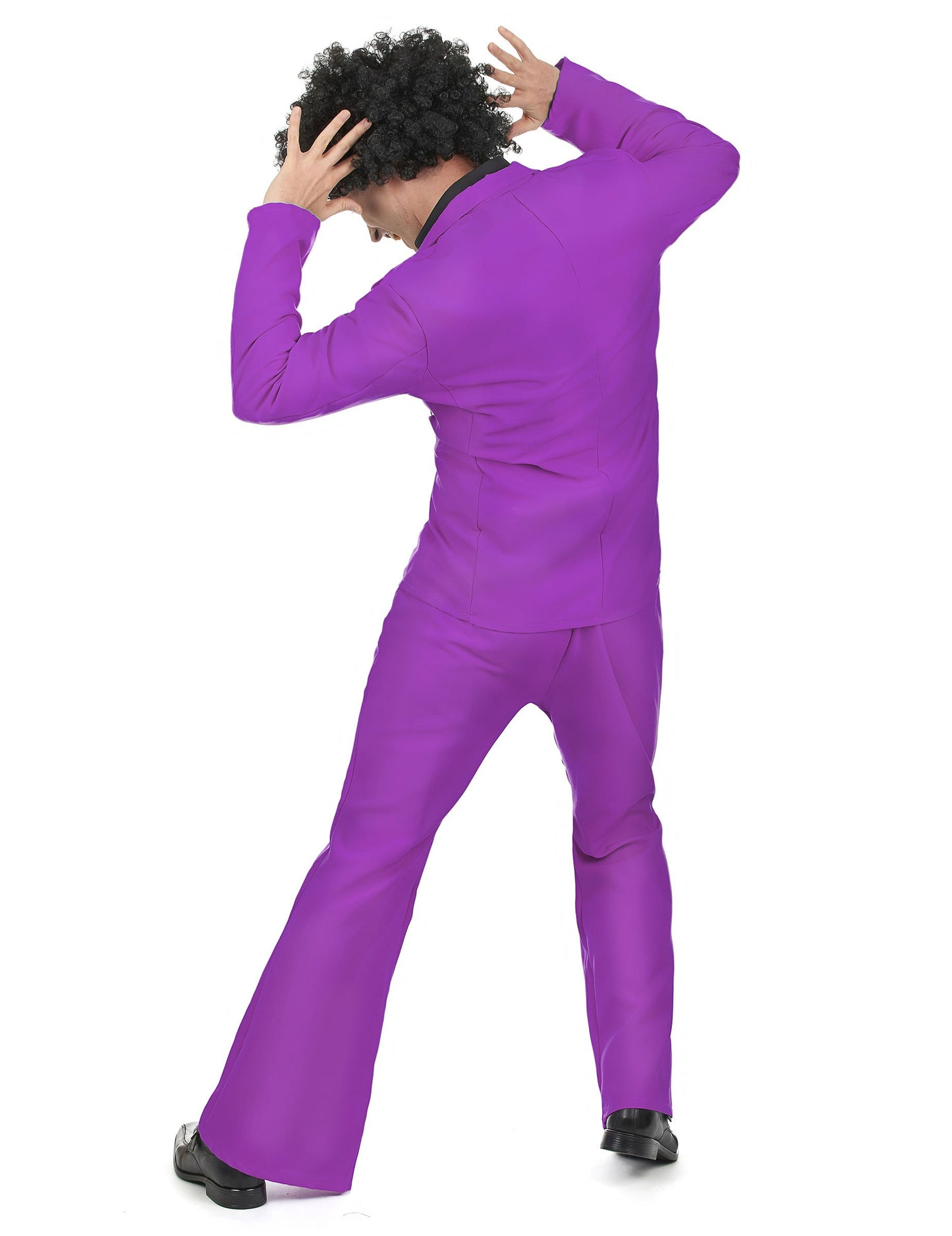 Vue de dos du déguisement disco pour adulte