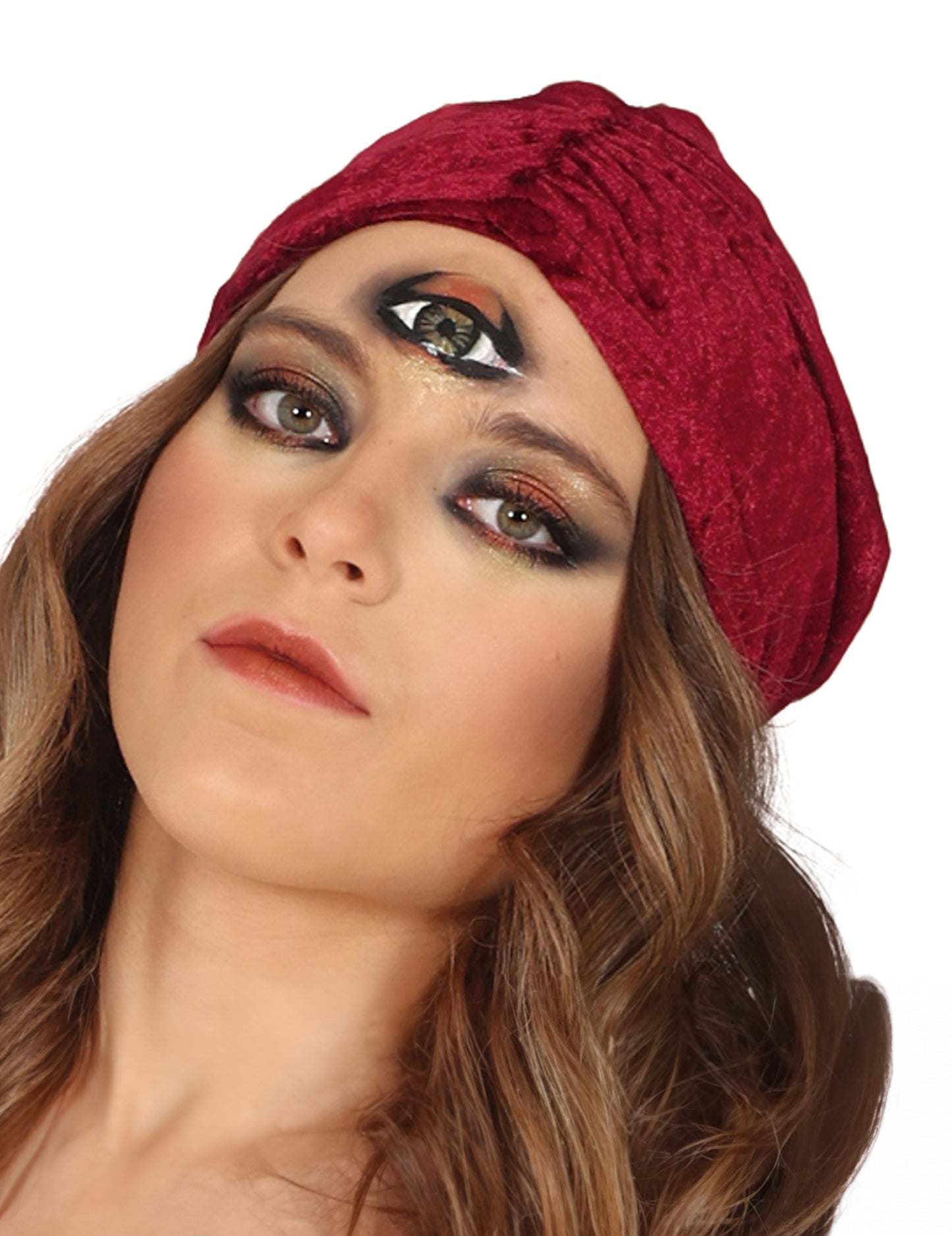 Wahrsagerin Kostüm für Teenager grün-rot