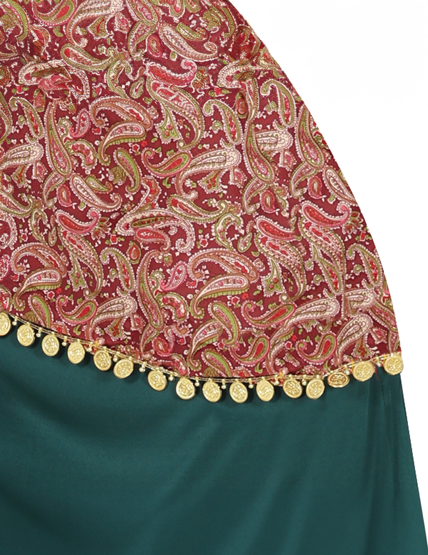 Wahrsagerin Kostüm für Teenager grün-rot