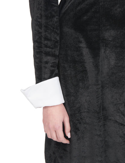 Dámský kostým gotické školačky z černého sametu