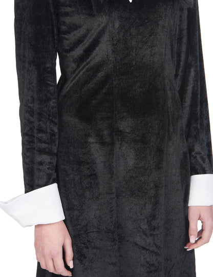 Dámský kostým gotické školačky z černého sametu