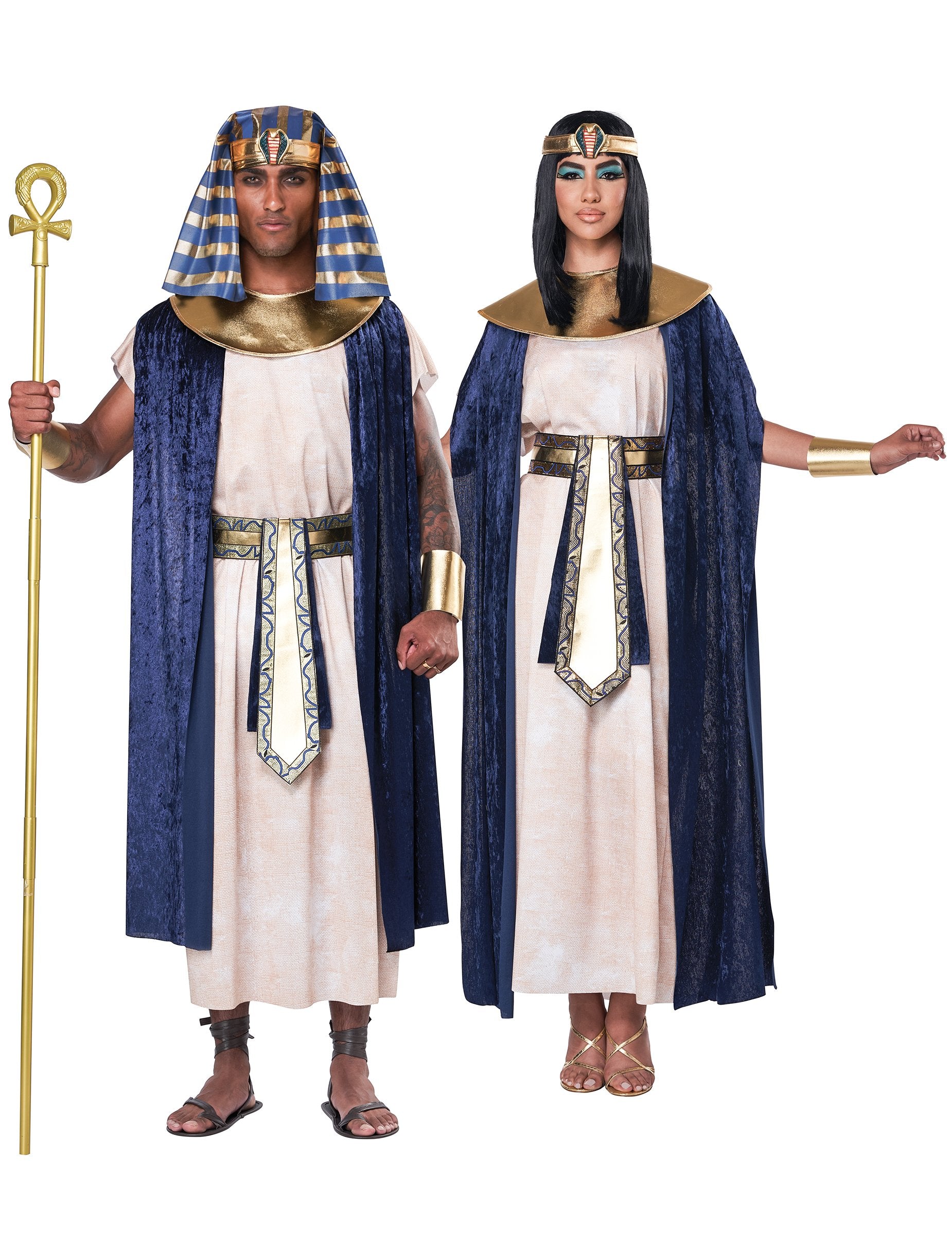 Version homme et femme du déguisement Egyptien ancien luxe
