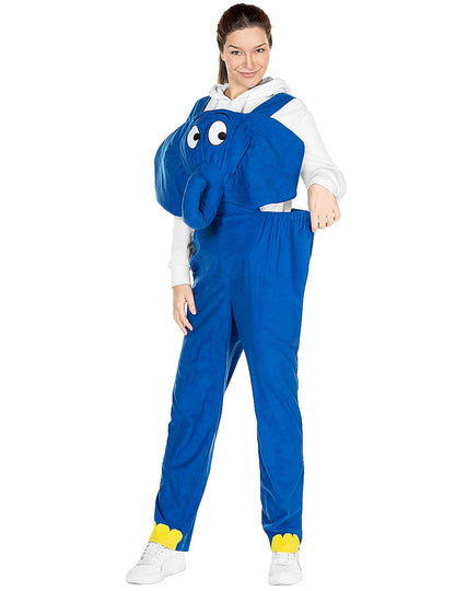 Détail de la taille élastiquée du déguisement éléphant Die Maus