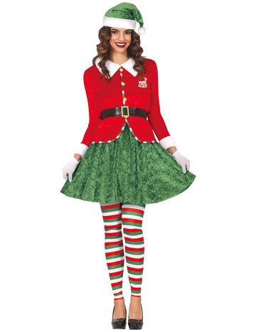 Déguisement elfe de Noël femme