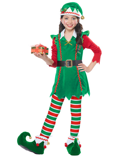 Luxusní vánoční kostým elfa pro dívky