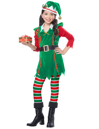Luxusní vánoční kostým elfa pro dívky