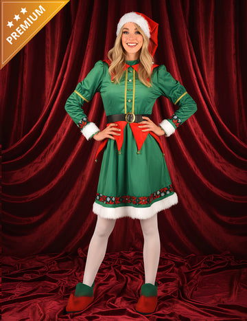 Dámský kostým luxusní vánoční elfky