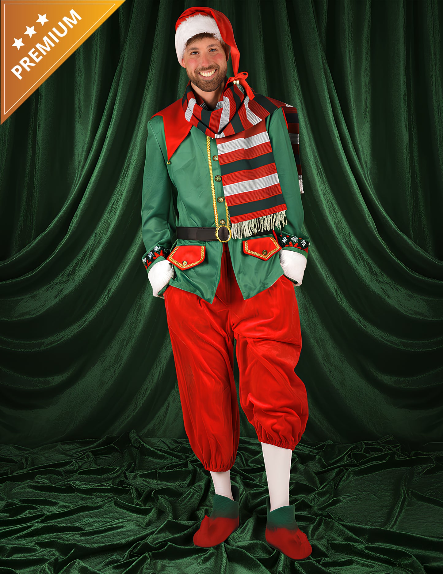 Luxusní vánoční elfský kostým pro muže