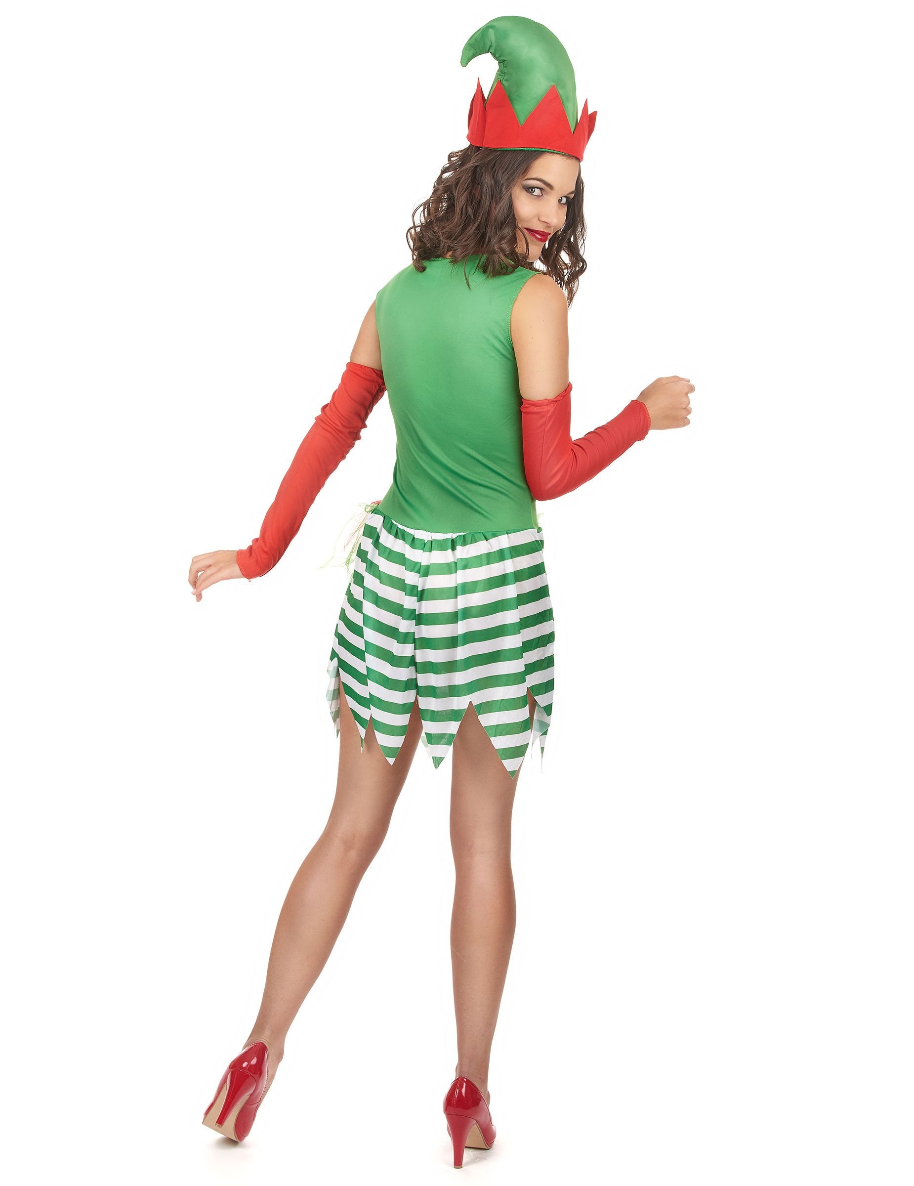 Pohled zezadu na kostým elfky pro ženy