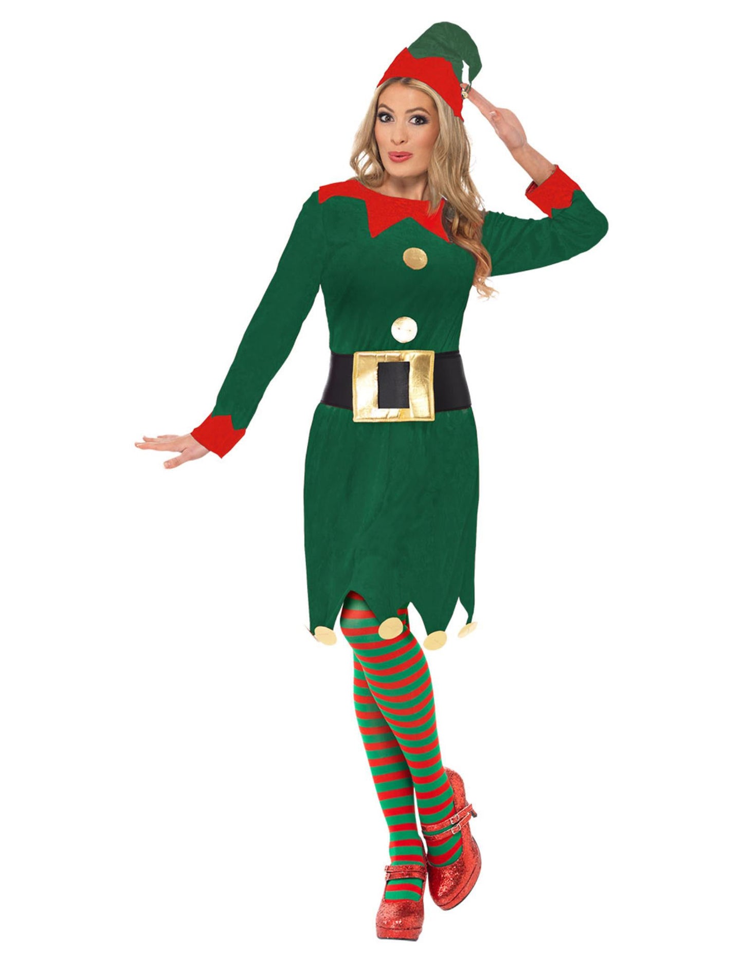 Green Elf Costume Woman Christmas