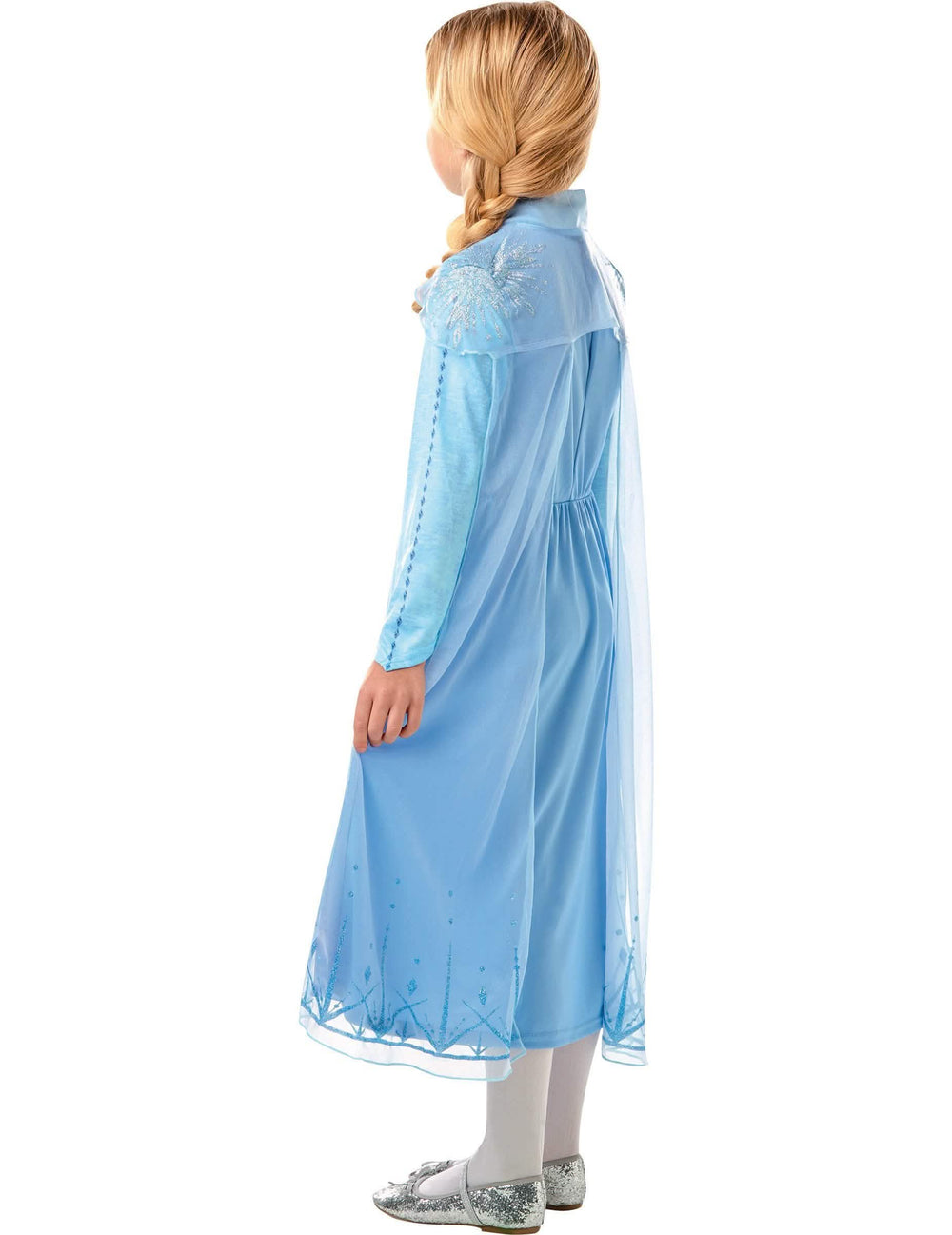 Pohled z profilu na kostým Elsa Frozen 2