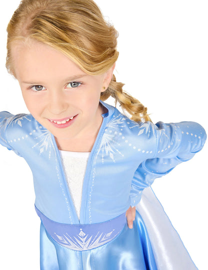 Dívčí luxusní kostým Elsy z Ledového království 2