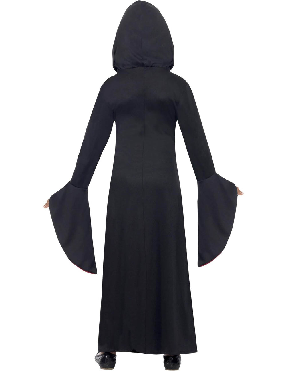 Zadní pohled na kouzelný kostým halloween