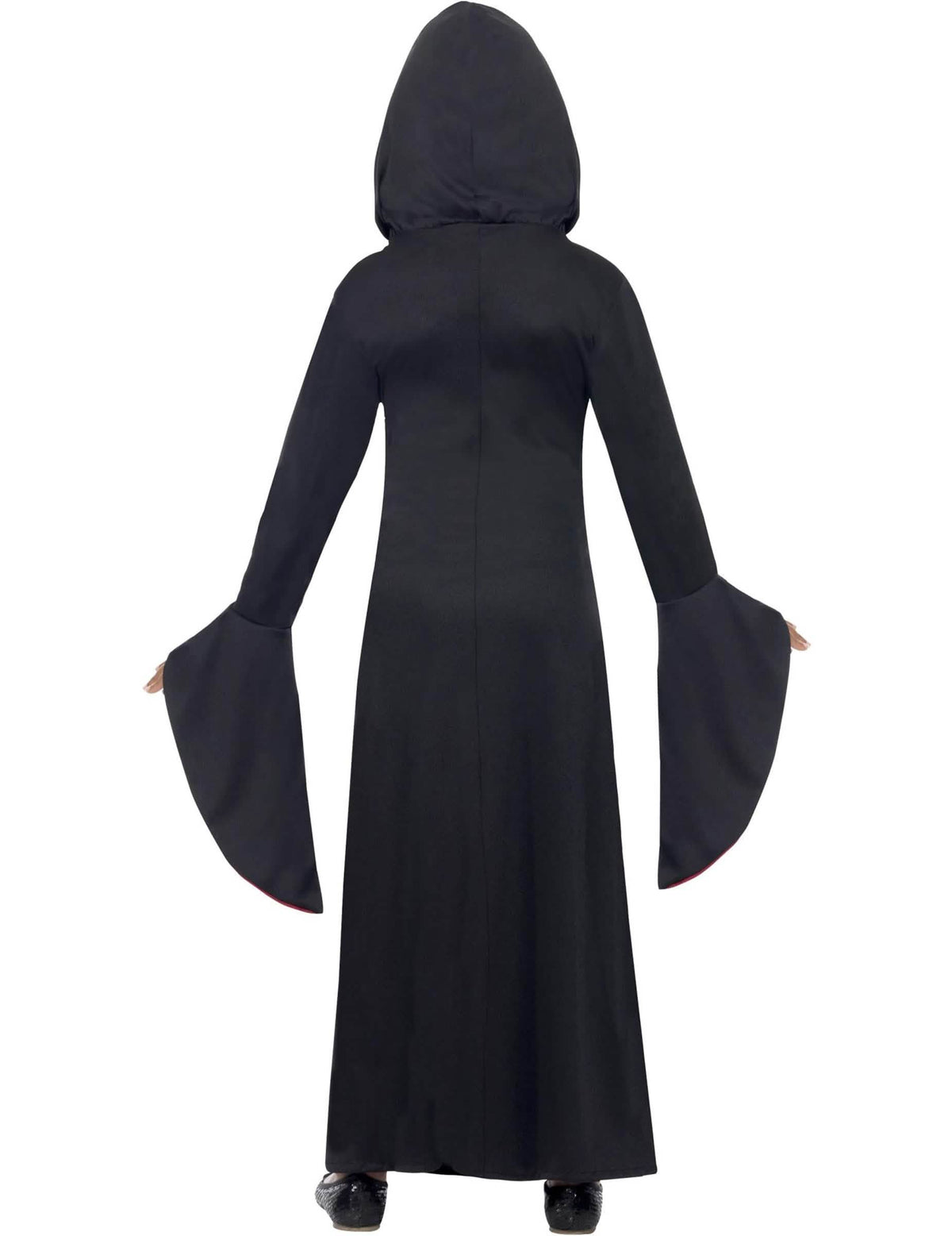 Zadní pohled na kouzelný kostým halloween