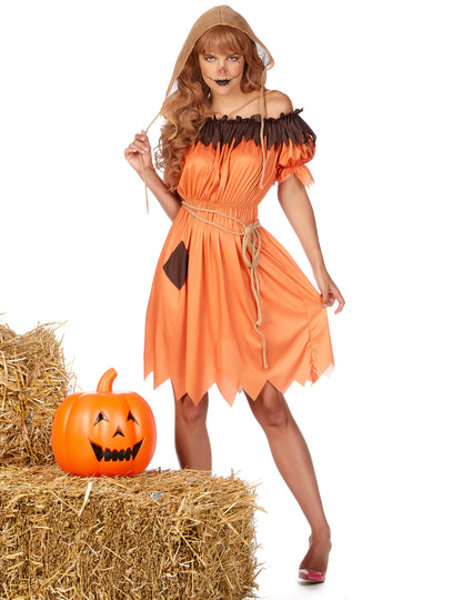 Dámský kostým oranžového strašáka