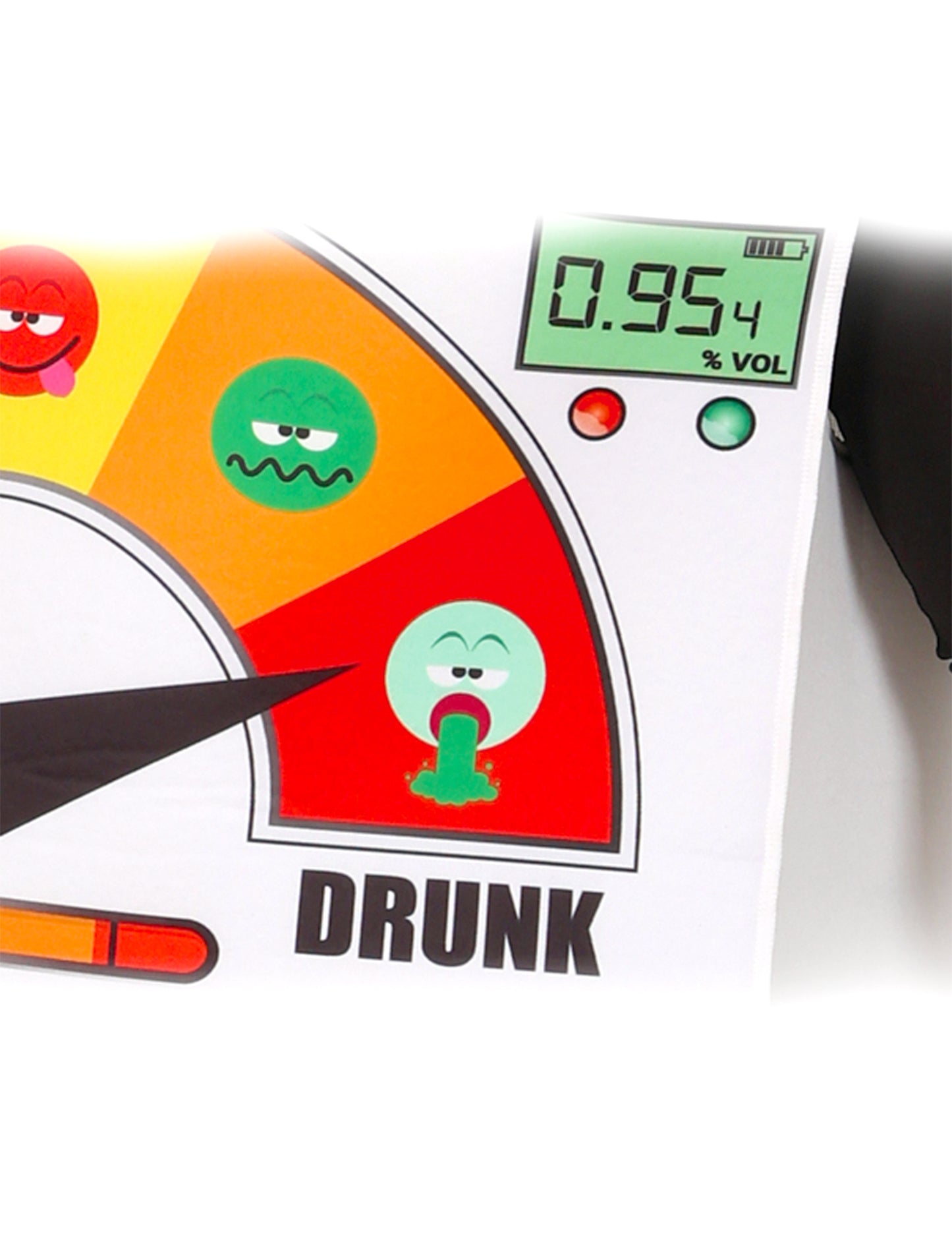 Humorný policajný kostým s alkoholtestom pre dospelých