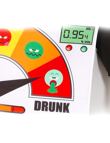 Humorný policajný kostým s alkoholtestom pre dospelých