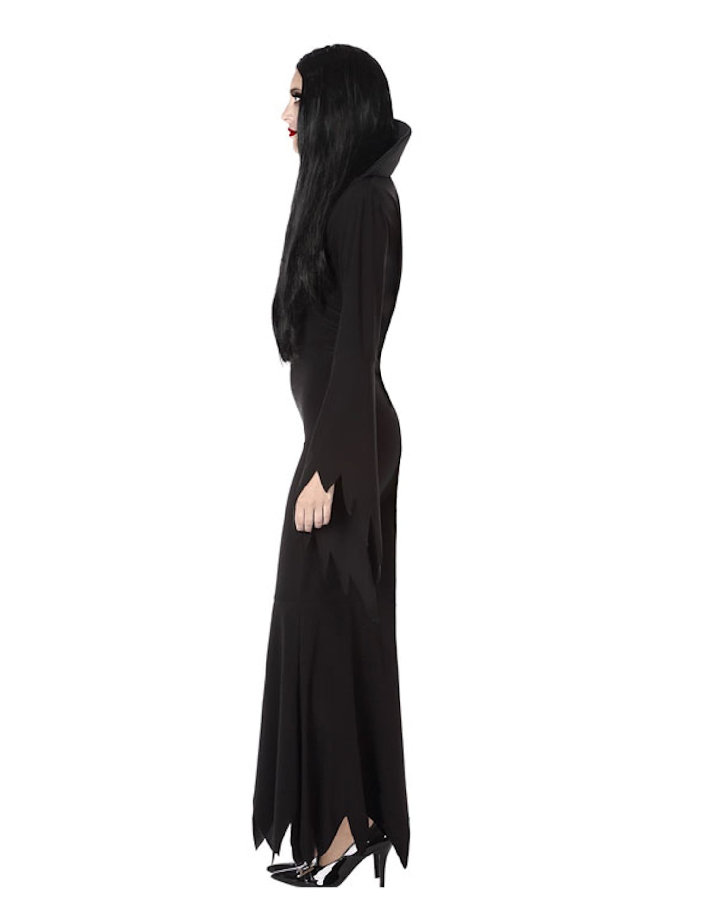 Verführerische Gothic-Dame Halloween-Kostüm schwarz