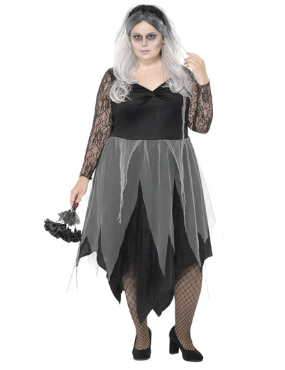 Dámský halloweenský kostým ducha černé nevěsty