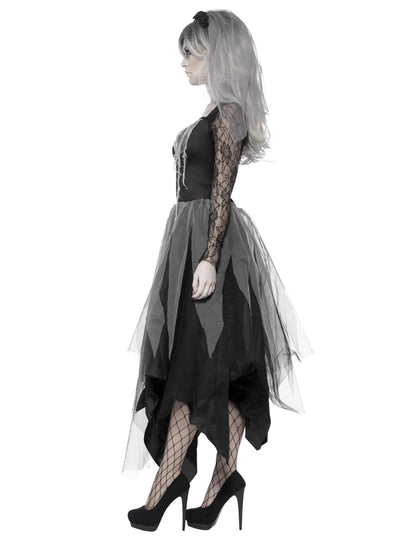 Dámský halloweenský kostým ducha černé nevěsty