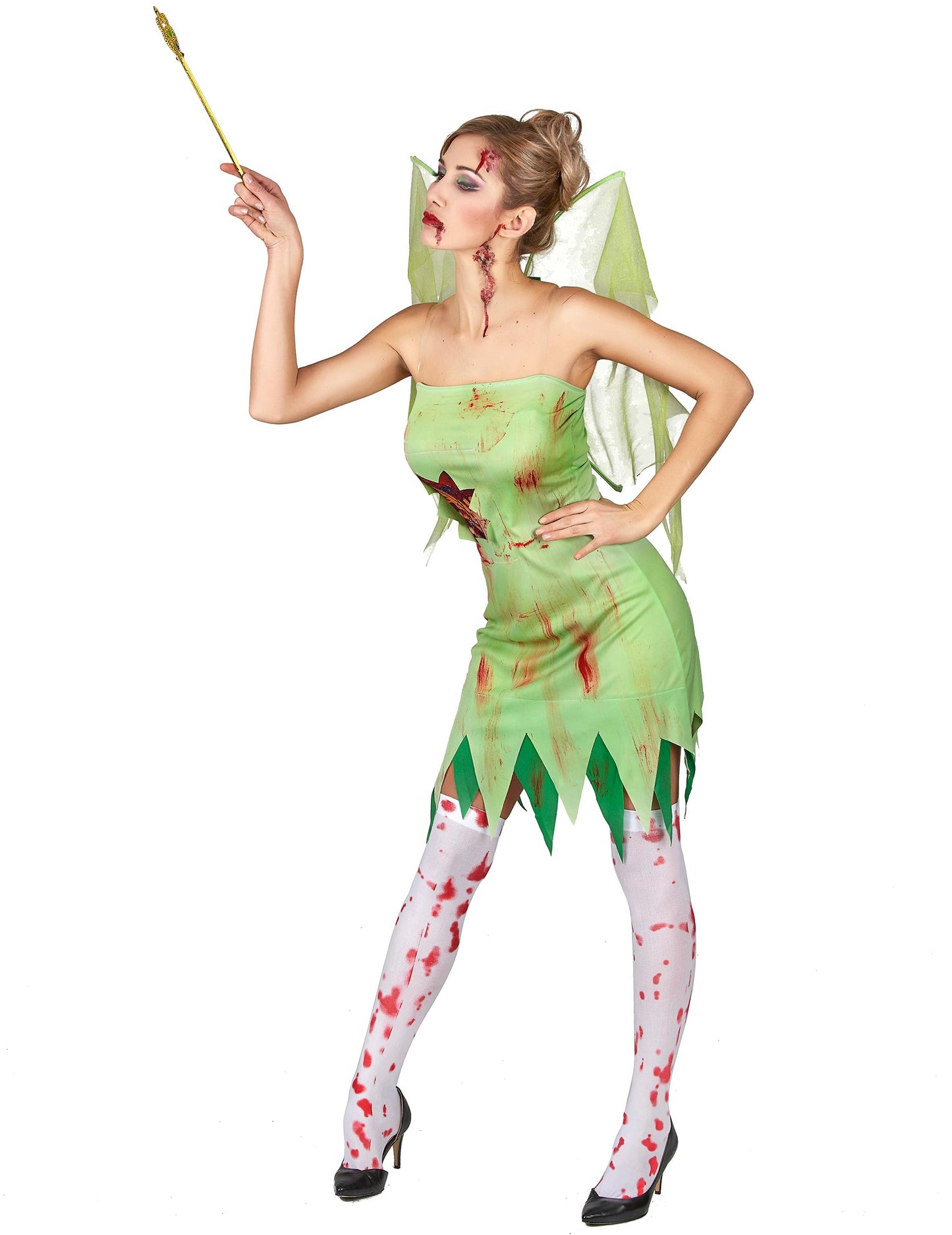 Kostüm blutverschmierte grüne Fee