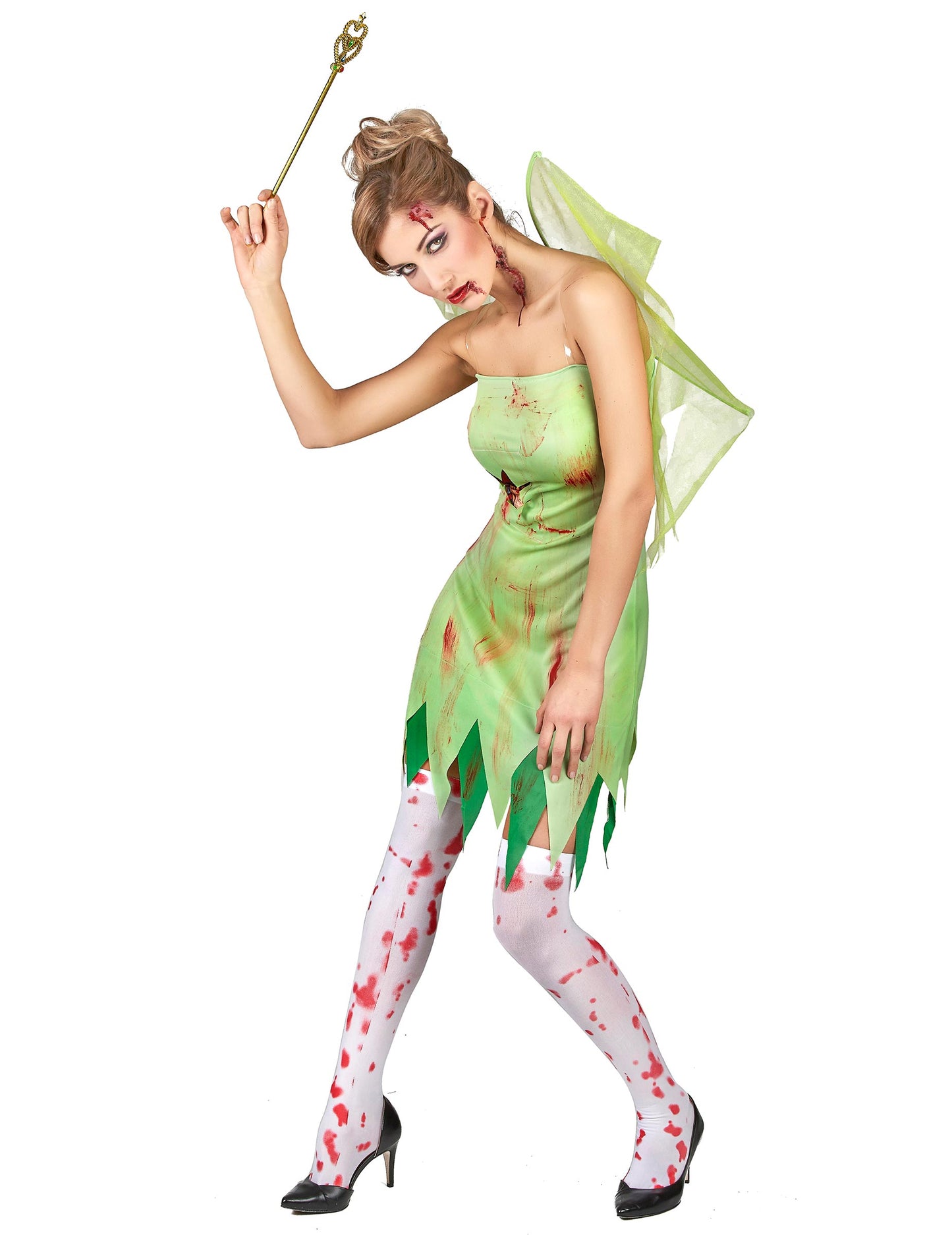 Kostüm blutverschmierte grüne Fee