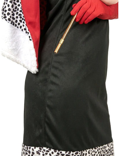 Böse Hundefängerin Damenkostüm Dalmatiner-Lady schwarz-weiss-rot