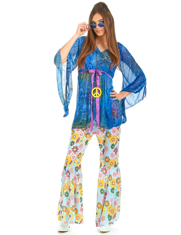 Dámský hippie kostým Flower Power