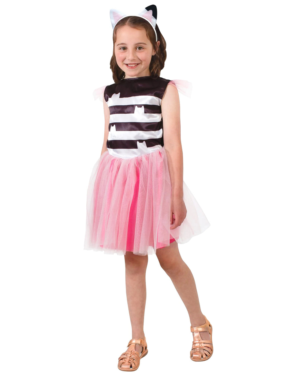 Déguisement Gabby et la maison magique™ pour enfant rose avec tutu et serre-tête oreilles de chat