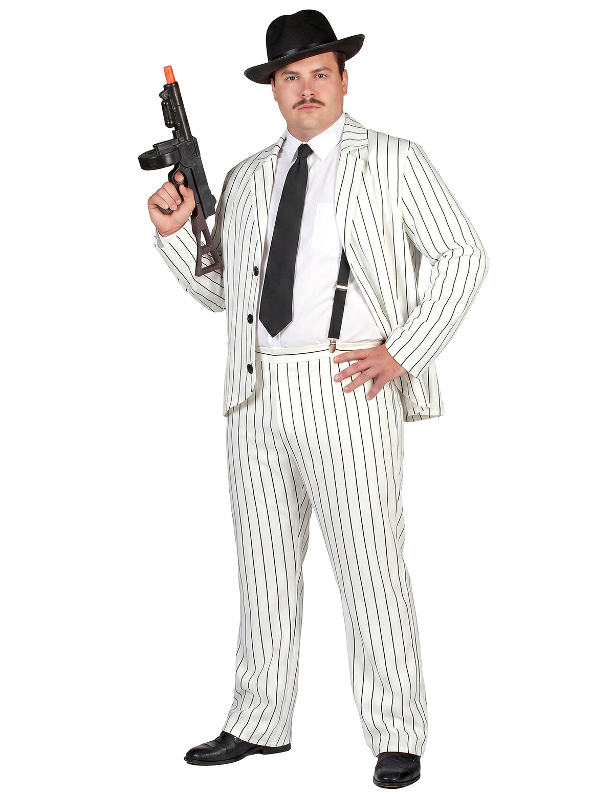 Pánský kostým bílého gangstera