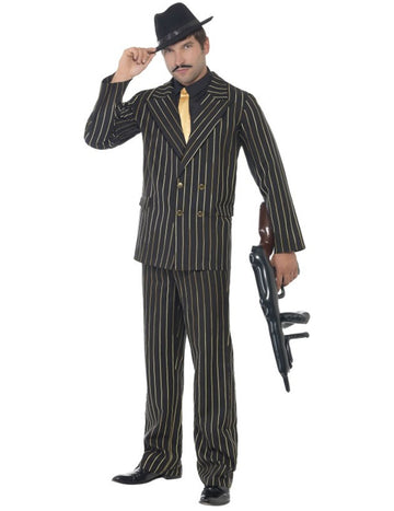 Pánský pruhovaný kostým gangstera z Charlestonu