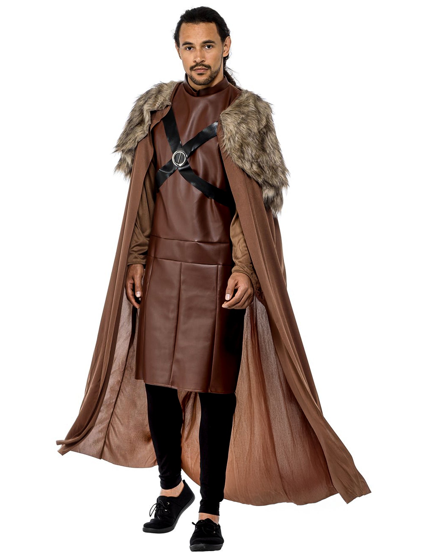 Ritter Winter-Kostüm für Herren braun-schwarz