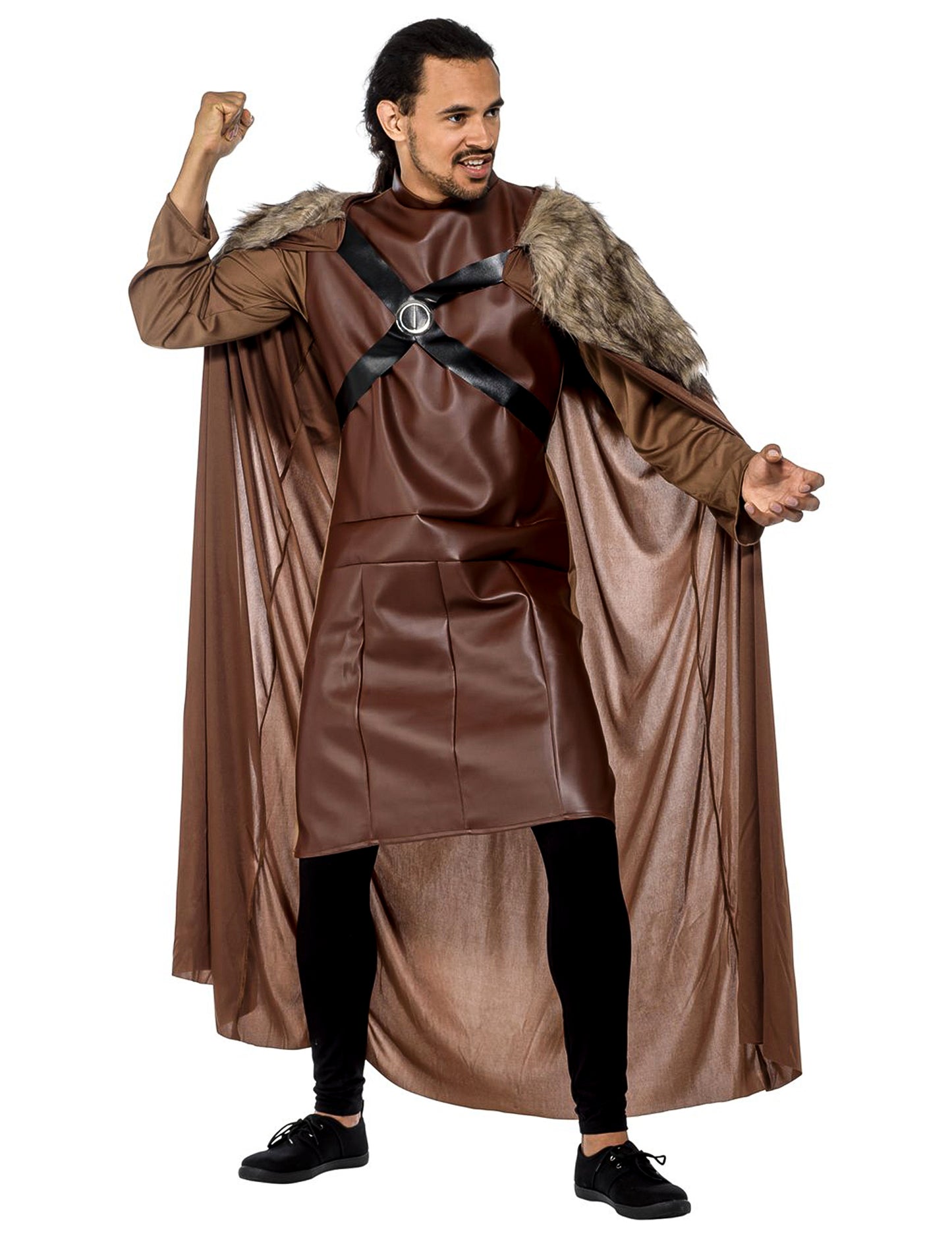 Ritter Winter-Kostüm für Herren braun-schwarz