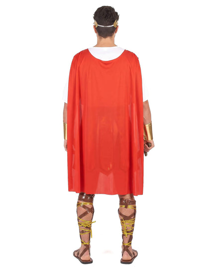 Pánský kostým římského gladiátora s červeným pláštěm