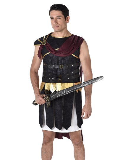 Kostým černý a zlatý Roman a zlatý gladiátor