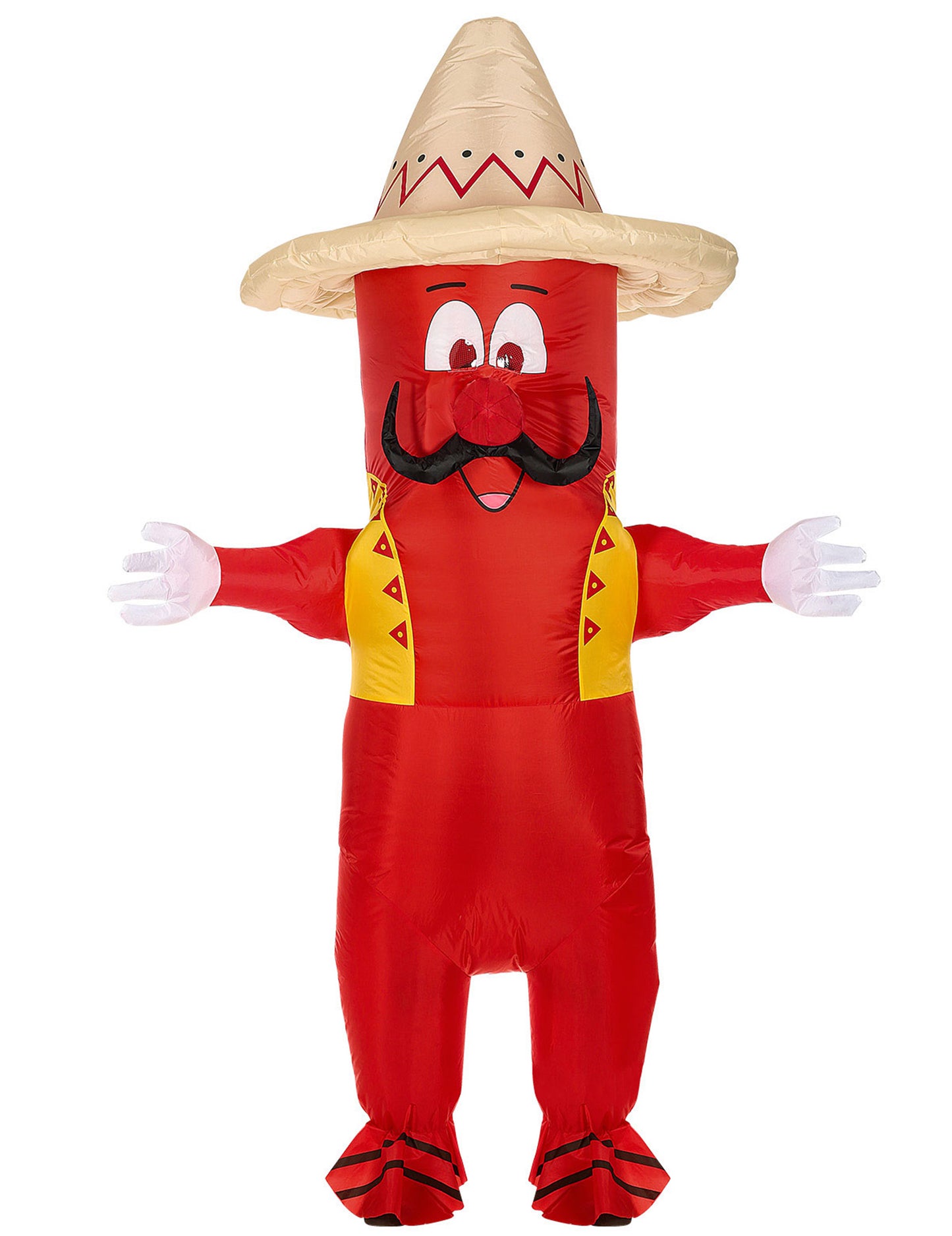 Nafukovací kostým mexické chilli papričky pro dospělé