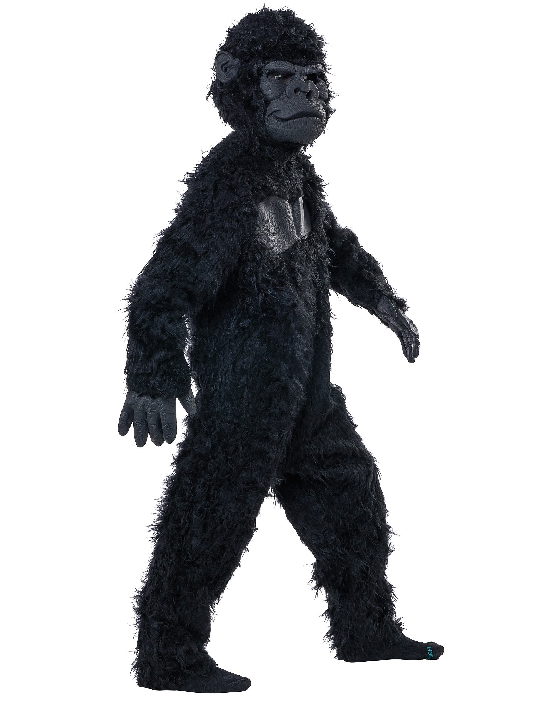 Vue de trois-quarts du déguisement de gorille pour enfant