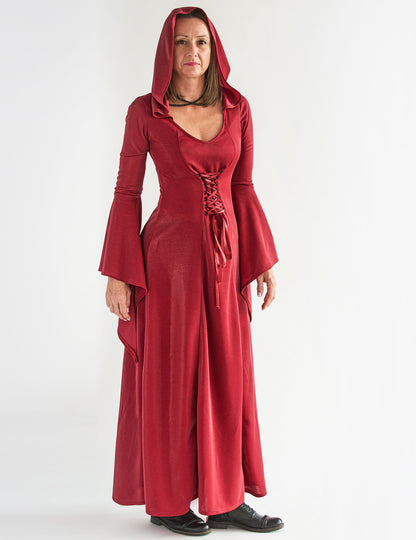 Gotický kostým červené šaty pro ženy