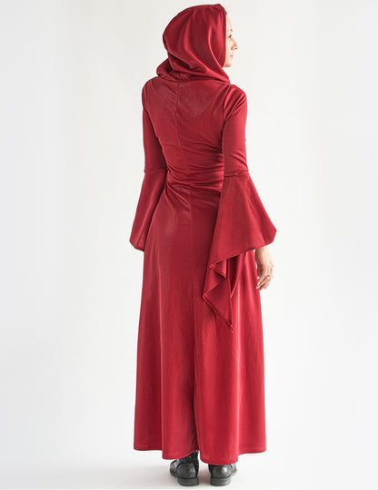 Gotický kostým červené šaty pro ženy