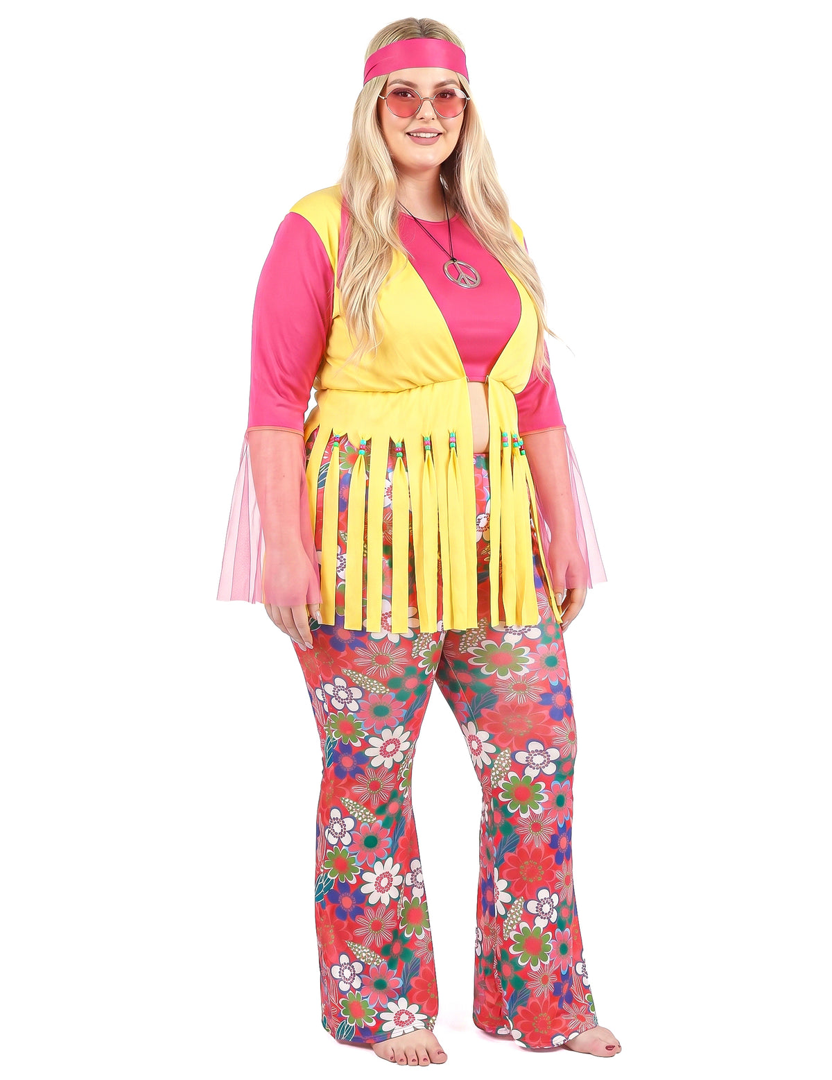 Dámský hippie kostým pro plnoštíhlé ženy