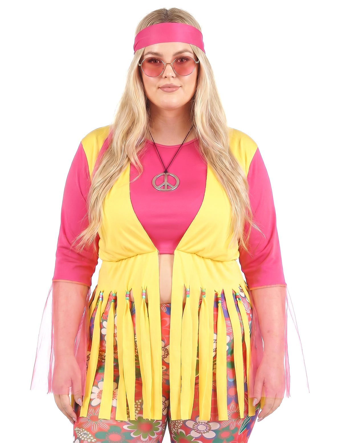 Dámský hippie kostým pro plnoštíhlé ženy